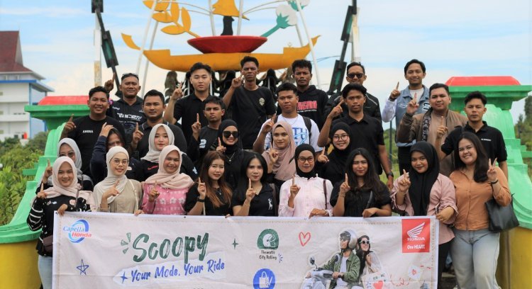 Komunitas Honda Scoopy Tanjungpinang Padukan Gaya Hidup, Kebersamaan, dan Keselamatan Berkendara