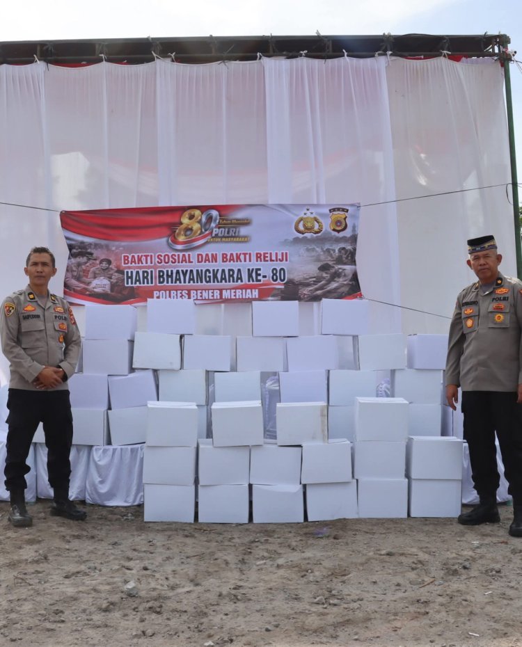 Kapolres Bener Meriah Salurkan Bantuan Sosial dan Santunan, Perkuat Kepedulian di Hari Bhayangkara ke-80