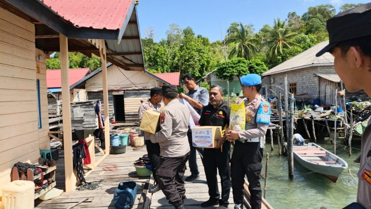 Wujud Kepedulian HUT Bhayangkara ke-80, Polri Bantu Warga Terdampak Kebakaran di Senayang