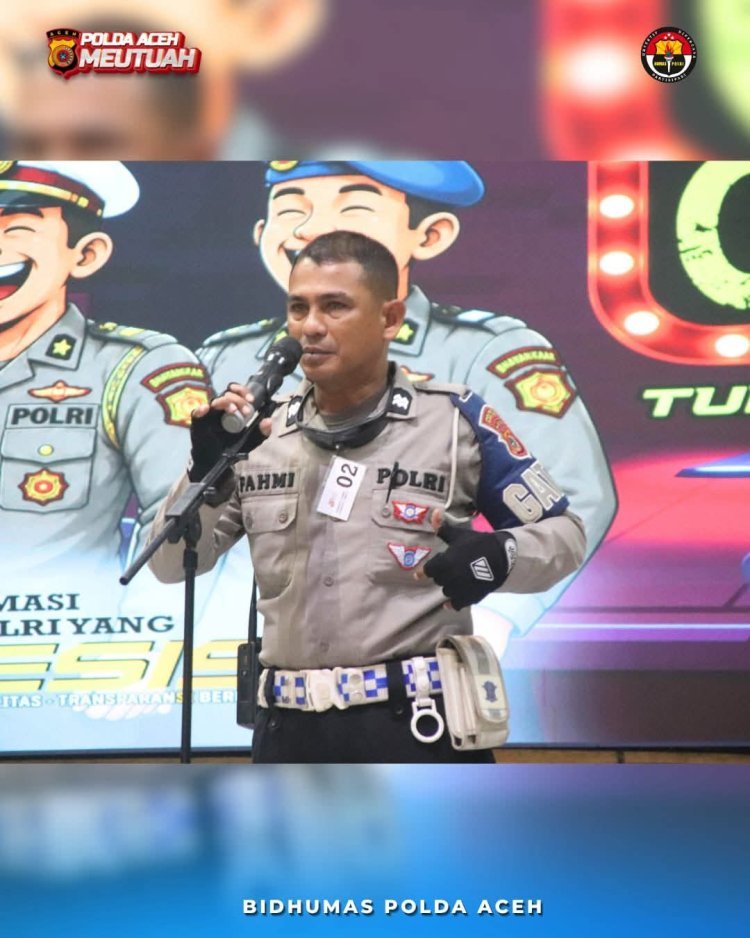 Bripda  Nanda Karmila Juara stand Up Komedi Bhayangkara Fest 80