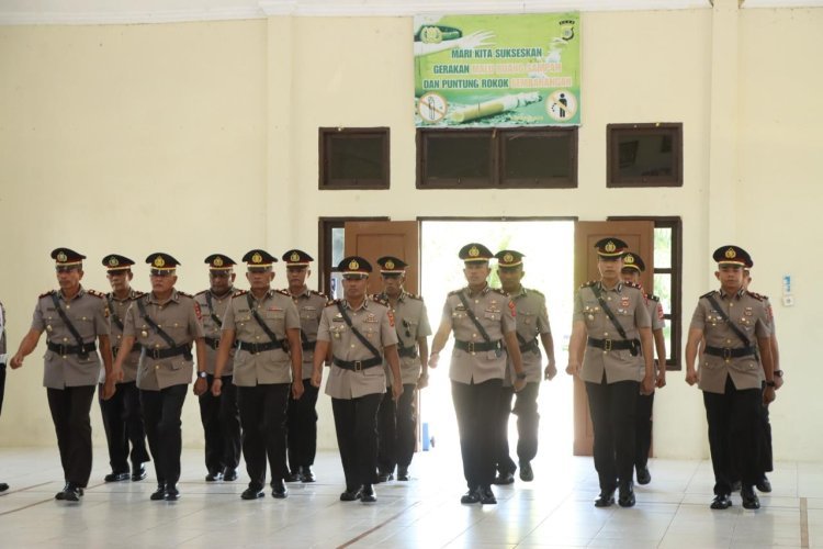 Kapolres Aceh Singkil Pimpin Sertijab Kasat, Kasie Dan Kapolsek Jajaran Polres Aceh Singkil