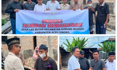PT Socfindo Kebun Lae Butar Salurkan Bantuan bagi Korban Kebakaran di Aceh Singkil, Wujud Kepedulian terhadap Masyarakat