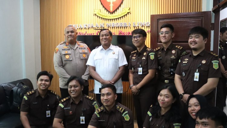 Kapolres Lingga Bangun Soliditas Antar Penegak Hukum dan TNI Lewat Silaturahmi