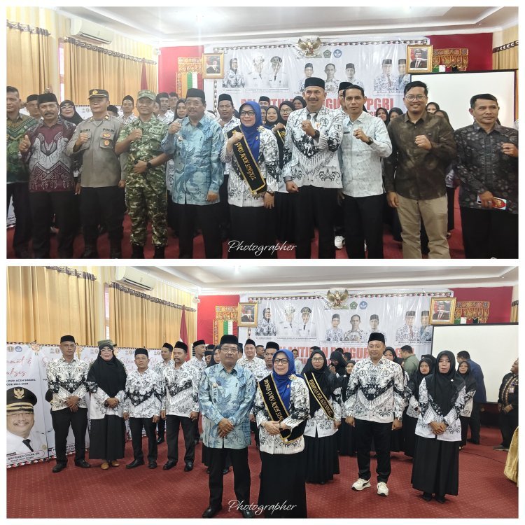 Pelantikan Pengurus PGRI Aceh Singkil dan Pengukuhan Bunda Guru, Bupati Ajak Perkuat Kolaborasi Tingkatkan Mutu Pendidikan