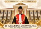 Ketua MA Lantik Dr. Sutio Jumagi Akhirno sebagai Ketua Pengadilan Tinggi Banda Aceh, Nursyam Dimutasi ke Banjarmasin