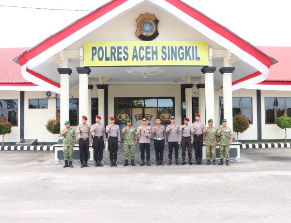 Kapolres Aceh Singkil Lepas Taruna Akpol Usai Jalani Taruna Bakti di Sekolah Rakyat