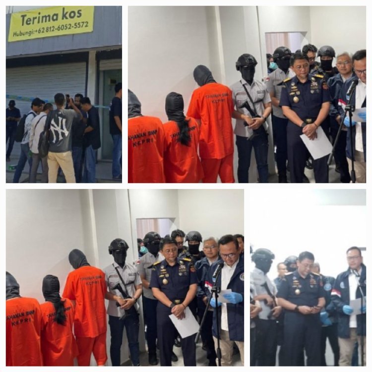 BNN dan Bea Cukai Bongkar Sindikat Narkoba Lintas Negara di Batam, Enam Tersangka Ditangkap
