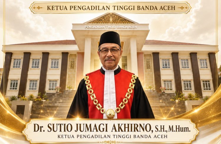 Ketua MA Lantik Dr. Sutio Jumagi Akhirno sebagai Ketua Pengadilan Tinggi Banda Aceh, Nursyam Dimutasi ke Banjarmasin